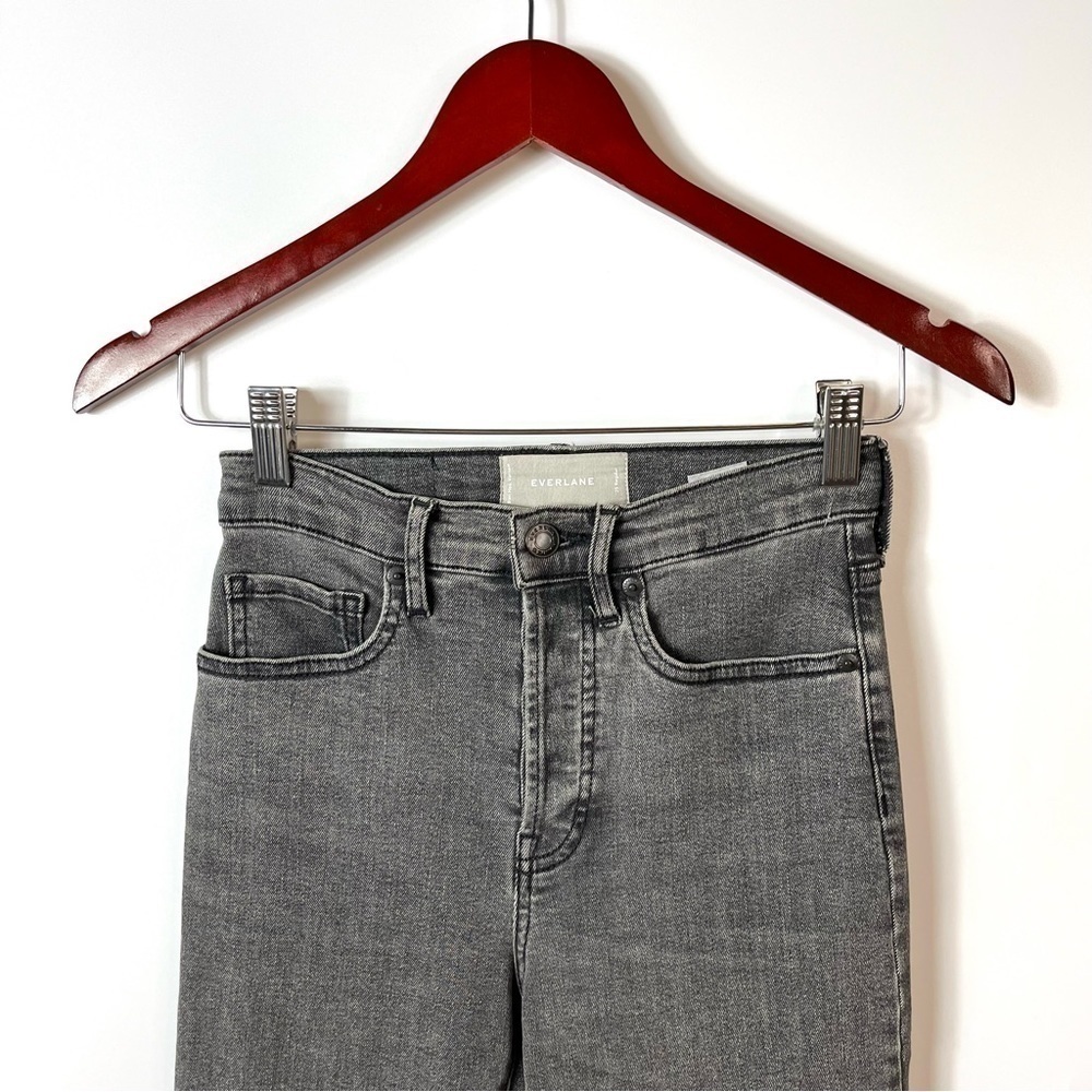EVERLANE High Rise Slim Straight Cigarette Women’s Ankle Jeans - Picture 6 of 10